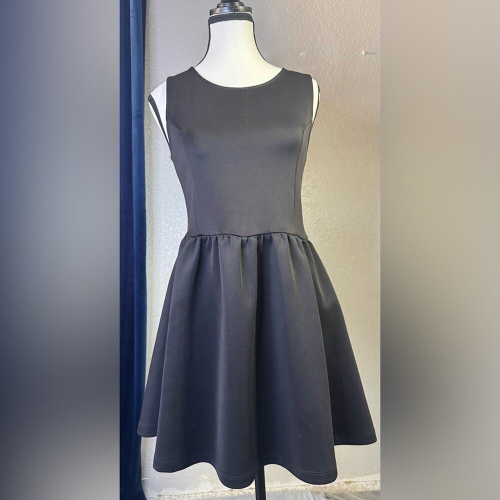 Vintage H&M Divided Black Skater Dress 2009 | Size S